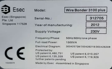 ESEC 3100 plusȫ�Զ����߼��ϻ�